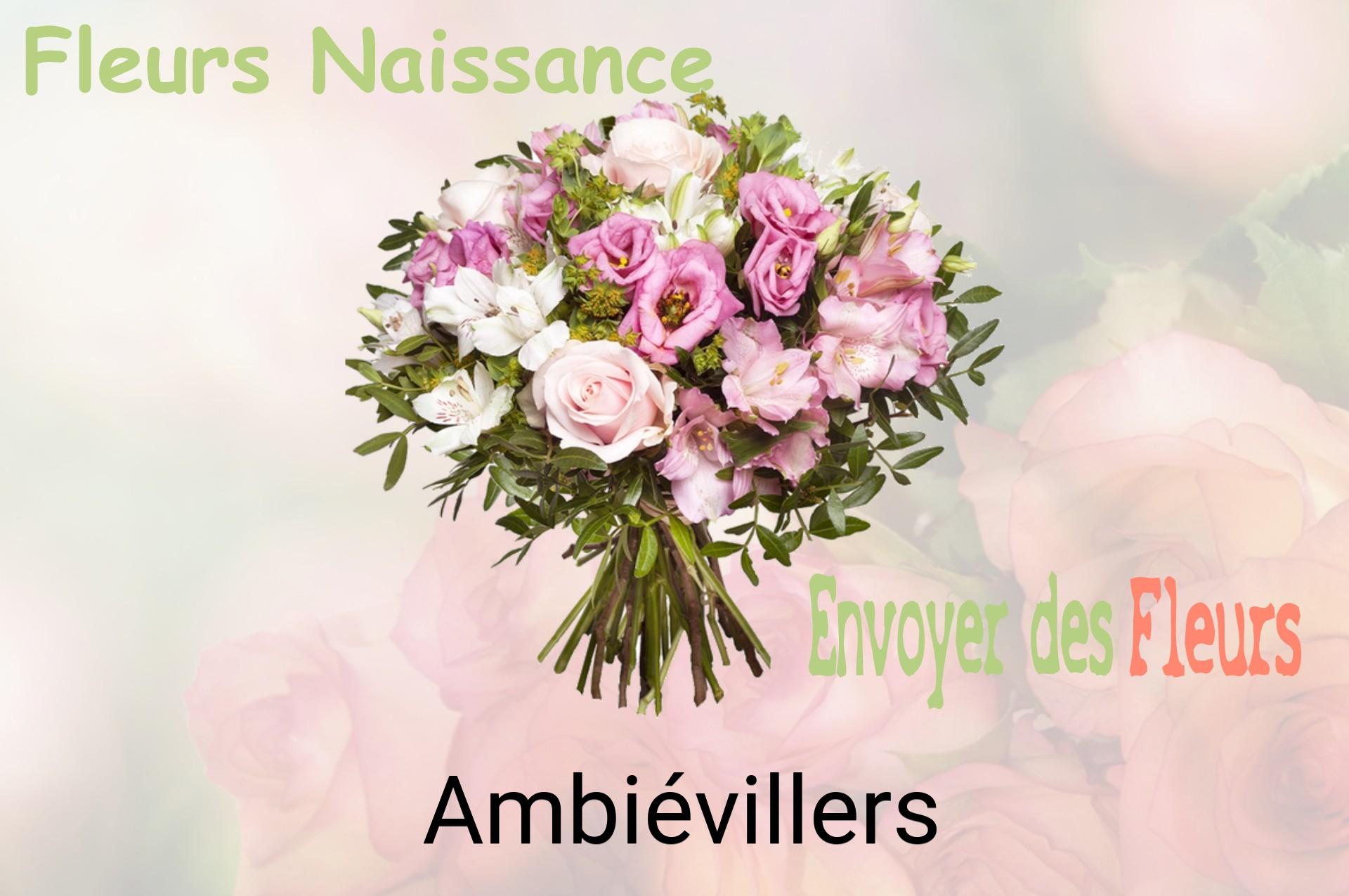 Bouquet de fleurs de naissance livré à Ambiévillers
